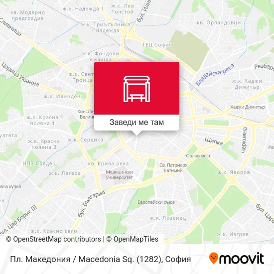 Пл. Македония / Macedonia Sq. (1282) карта