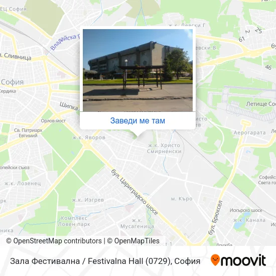 Зала Фестивална / Festivalna Hall (0729) карта