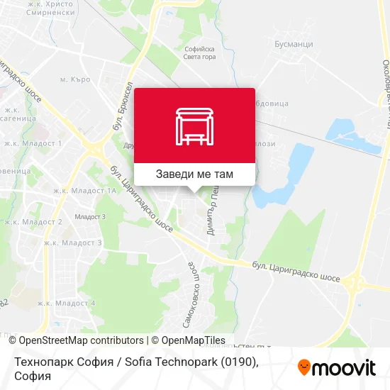 Технопарк София / Sofia Technopark (0190) карта