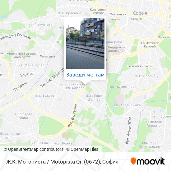 Ж.К. Мотописта / Motopista Qr. (0672) карта
