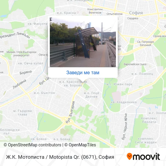 Ж.К. Мотописта / Motopista Qr. (0671) карта