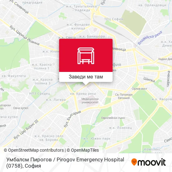 Умбалсм Пирогов / Pirogov Emergency Hospital (0758) карта