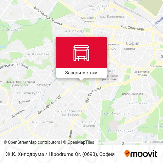 Ж.К. Хиподрума / Hipodruma Qr. (0693) карта