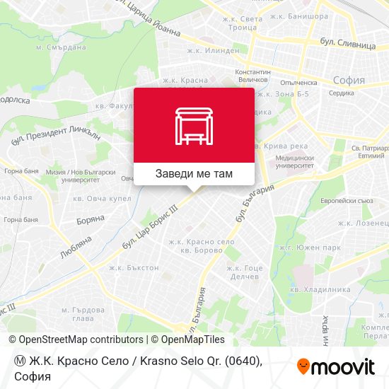 Ⓜ️ Ж.К. Красно Село / Krasno Selo Qr. (0640) карта