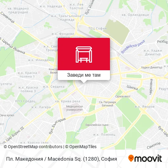 Пл. Македония / Macedonia Sq. (1280) карта