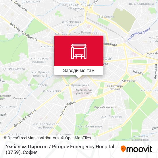 Умбалсм Пирогов / Pirogov Emergency Hospital (0759) карта