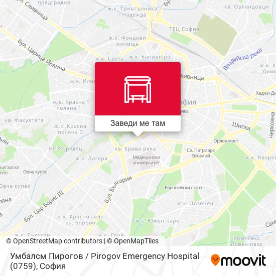 Умбалсм Пирогов / Pirogov Emergency Hospital (0759) карта