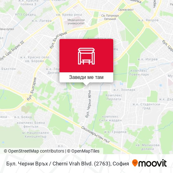 Бул. Черни Връх / Cherni Vrah Blvd. (2763) карта