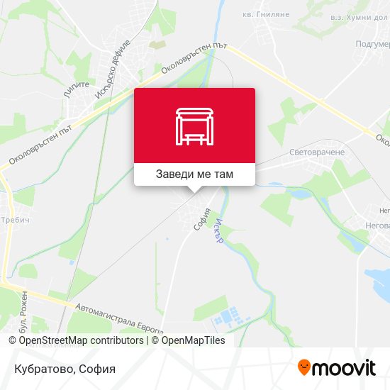 Кубратово карта