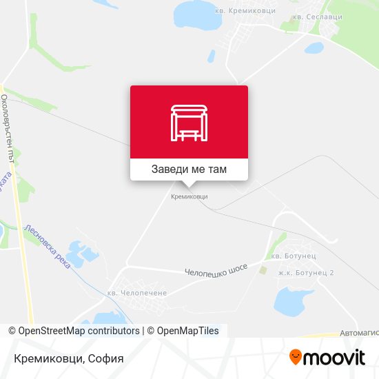 Кремиковци карта