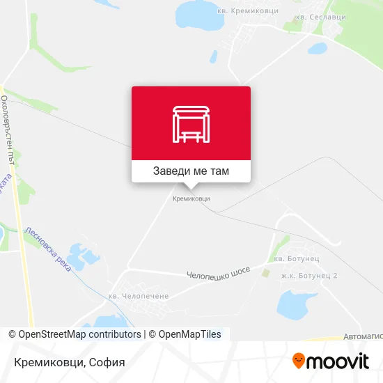 Кремиковци карта