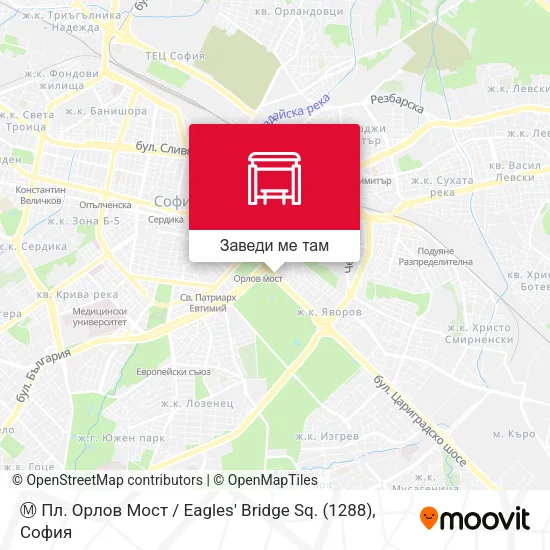 Ⓜ️ Пл. Орлов Мост / Eagles' Bridge Sq. (1288) карта