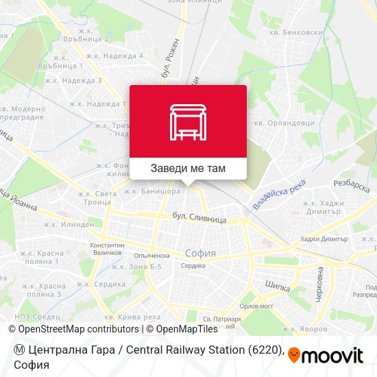 Ⓜ️ Централна Гара / Central Railway Station (6220) карта