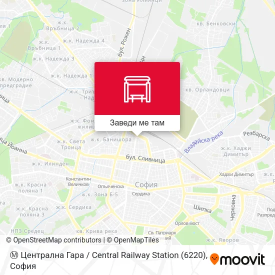 Ⓜ️ Централна Гара / Central Railway Station (6220) карта