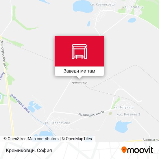 Кремиковци карта