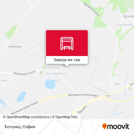 Ботунец карта