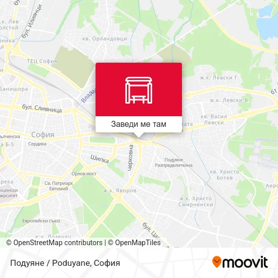 Подуяне / Poduyane карта