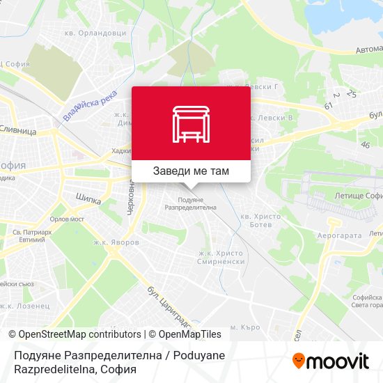 Подуяне Разпределителна / Poduyane Razpredelitelna карта
