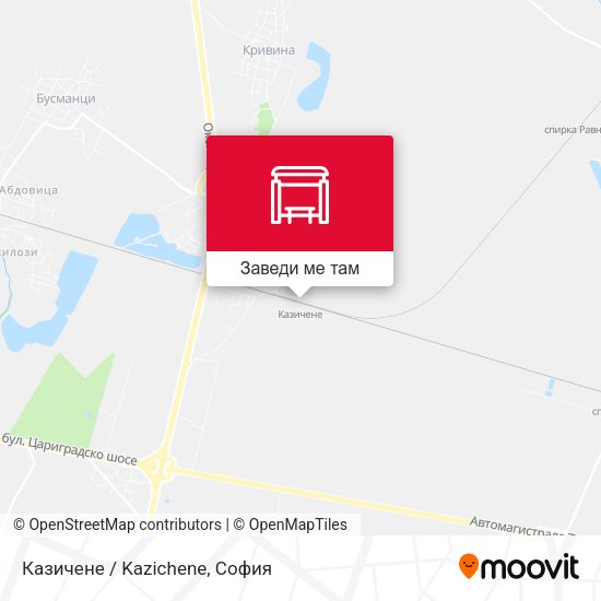 Казичене / Kazichene карта