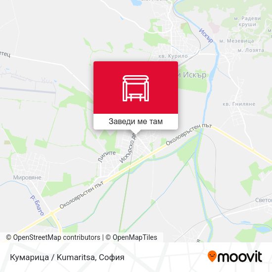 Кумарица / Kumaritsa карта