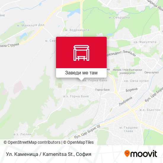 Ул. Каменица / Kamenitsa St. карта