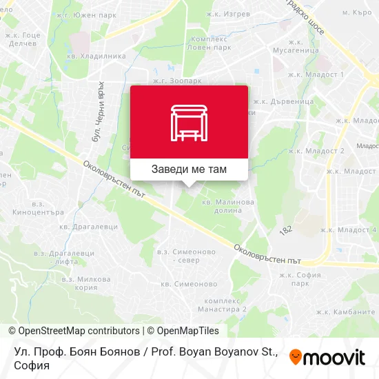 Ул. Боян Боянов / Boyan Boyanov St. (2881) карта