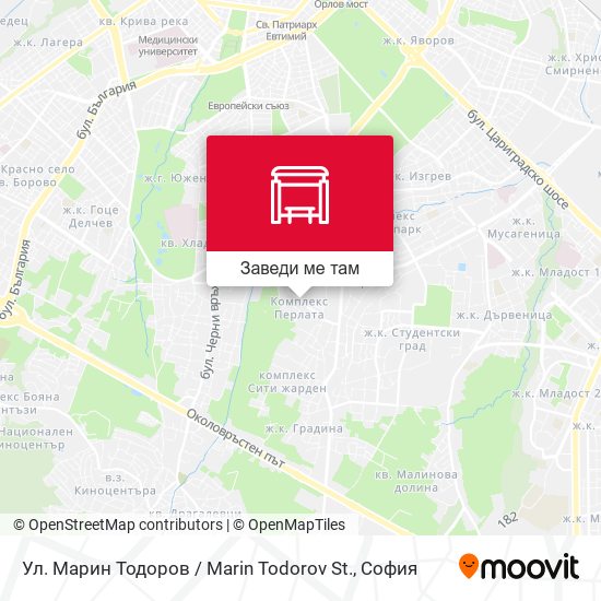 Ул. Марин Тодоров / Marin Todorov St. карта