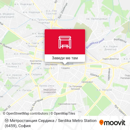Ⓜ️ Метростанция Сердика / Serdika Metro Station (6459) карта