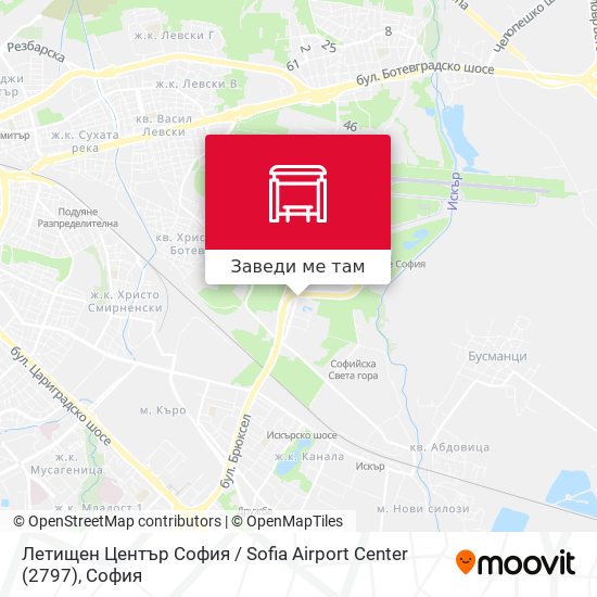 Летищен Център София / Sofia Airport Center (2797) карта