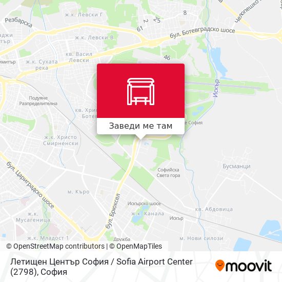 Летищен Център София / Sofia Airport Center (2798) карта