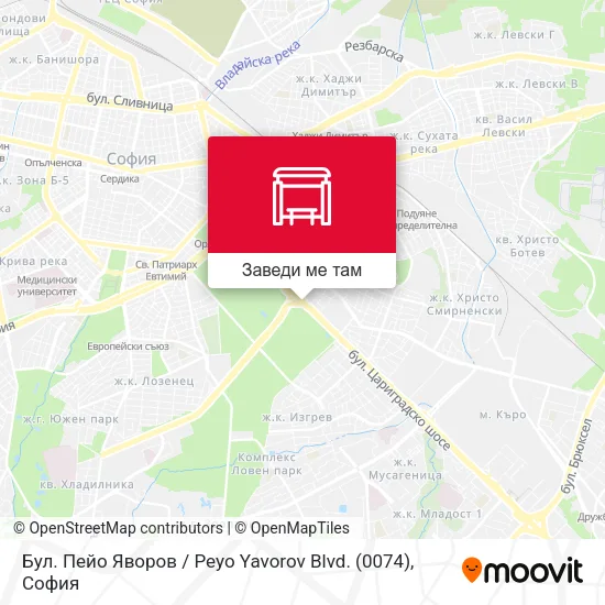 Бул. Пейо Яворов / Peyo Yavorov Blvd. (0074) карта