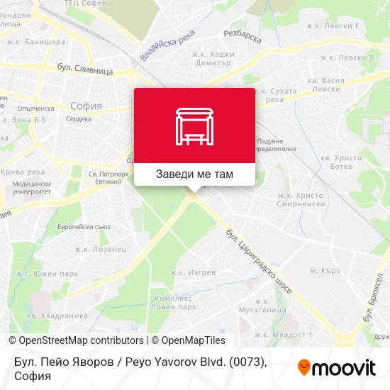 Бул. Пейо Яворов / Peyo Yavorov Blvd. (0073) карта
