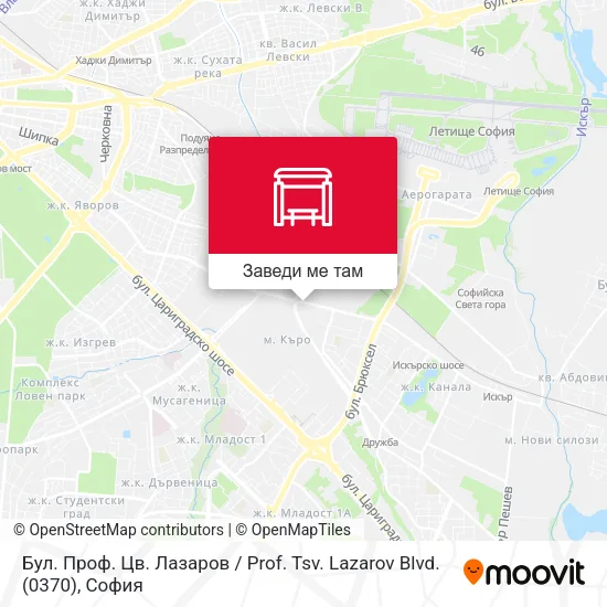 Бул. Проф. Цв. Лазаров / Prof. Tsv. Lazarov Blvd. (0370) карта