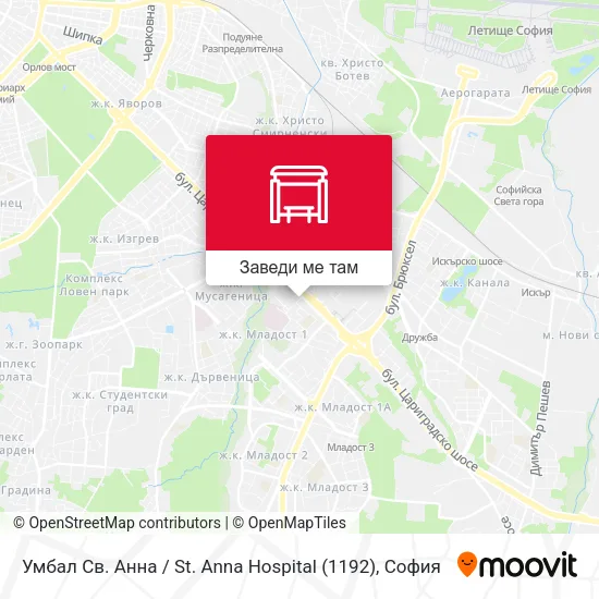 Умбал Св. Анна / St. Anna Hospital (1192) карта