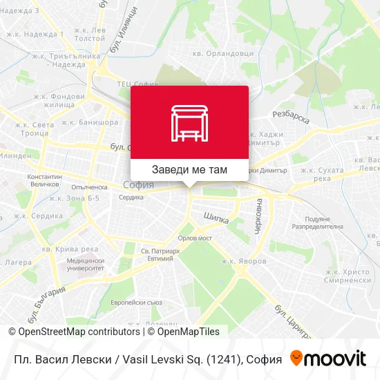 Пл. Васил Левски / Vasil Levski Sq. (1241) карта