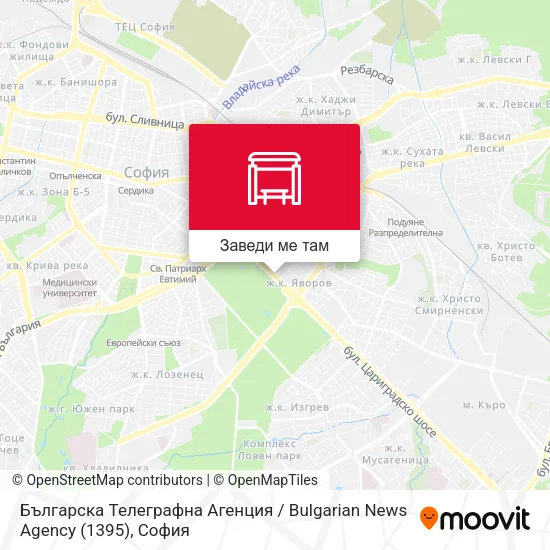 Българска Телеграфна Агенция / Bulgarian News Agency (1395) карта