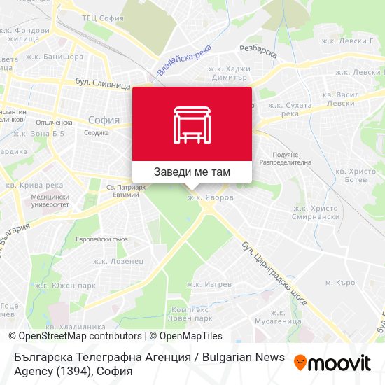 Българска Телеграфна Агенция / Bulgarian News Agency (1394) карта