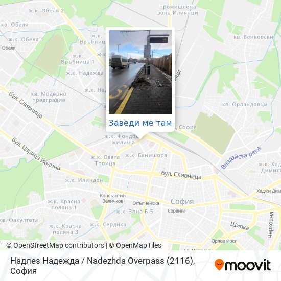 Надлез Надежда / Nadezhda Overpass (2116) карта