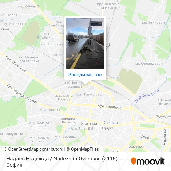 Надлез Надежда / Nadezhda Overpass (2116) карта
