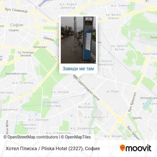 Хотел Плиска / Pliska Hotel (2327) карта