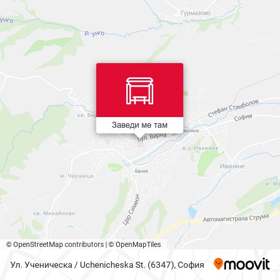 Ул. Ученическа / Uchenicheska St. (6347) карта