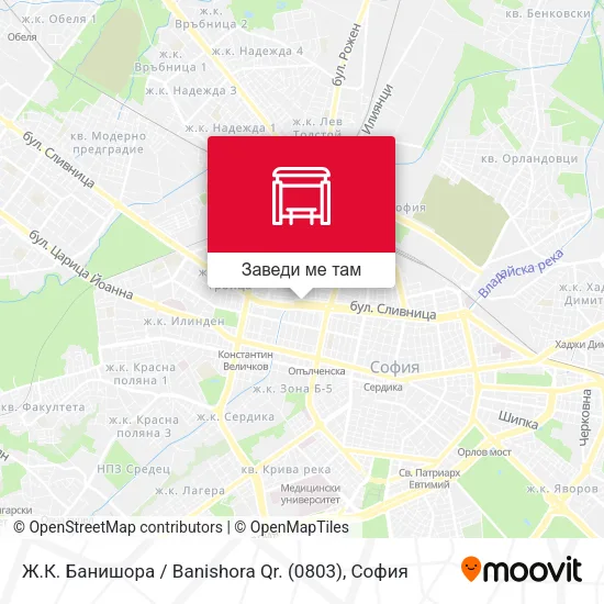 Ж.К. Банишора / Banishora Qr. (0803) карта