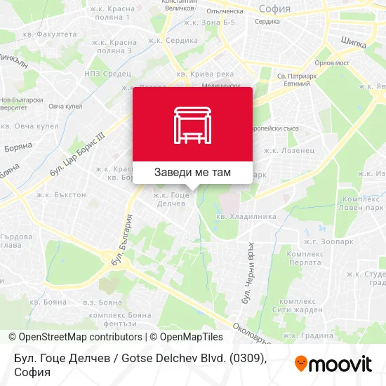 Бул. Гоце Делчев / Gotse Delchev Blvd. (0309) карта