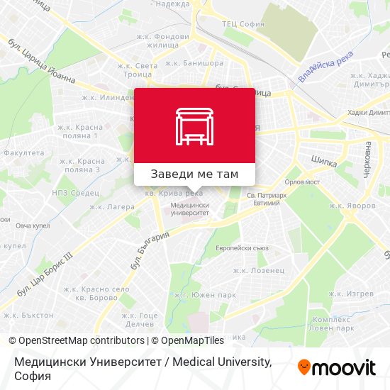 Медицински Университет / Medical University карта