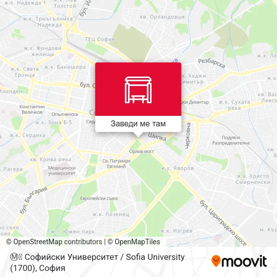 Ⓜ️🎓 Софийски Университет / Sofia University (1700) карта