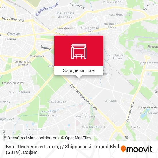 Бул. Шипченски Проход / Shipchenski Prohod Blvd. (6019) карта