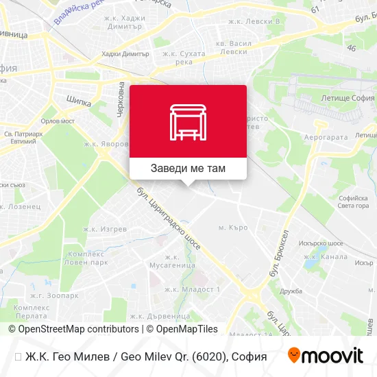 🚌 Ж.К. Гео Милев / Geo Milev Qr. (6020) карта