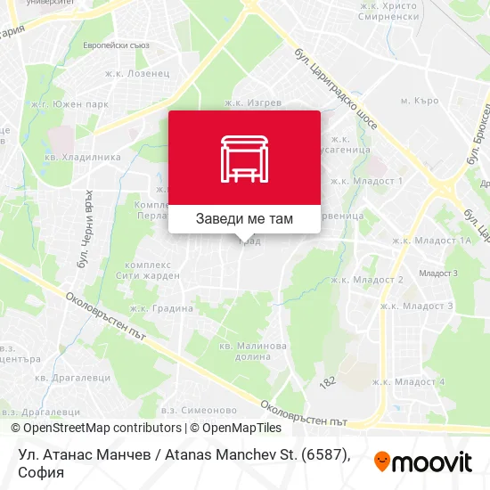 Ул. Атанас Манчев / Atanas Manchev St. (6587) карта