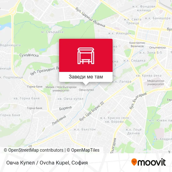 Овча Купел / Ovcha Kupel карта