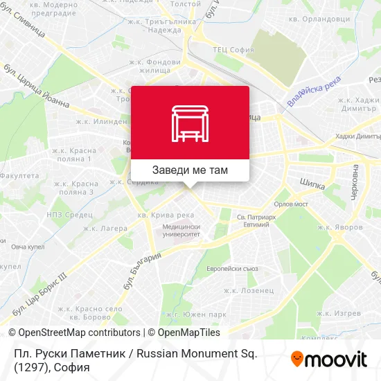 Пл. Руски Паметник / Russian Monument Sq. (1297) карта